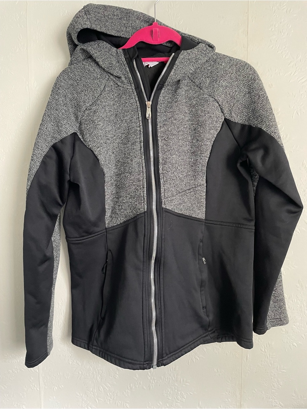 Spider Men's Hooded Zip Jacket - Gray & Black